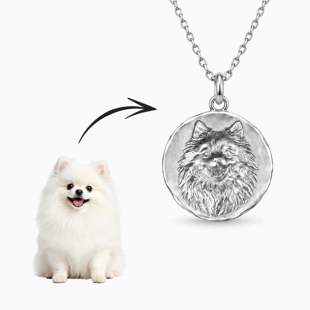 Custom 3D Pet Portrait Necklace