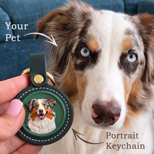Pet Portrait Keychain