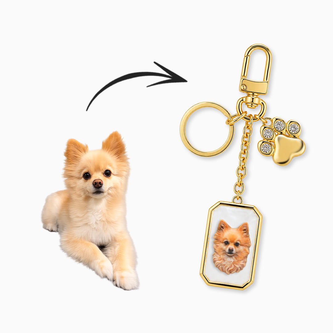 Classic Pet Portrait Bag Charm