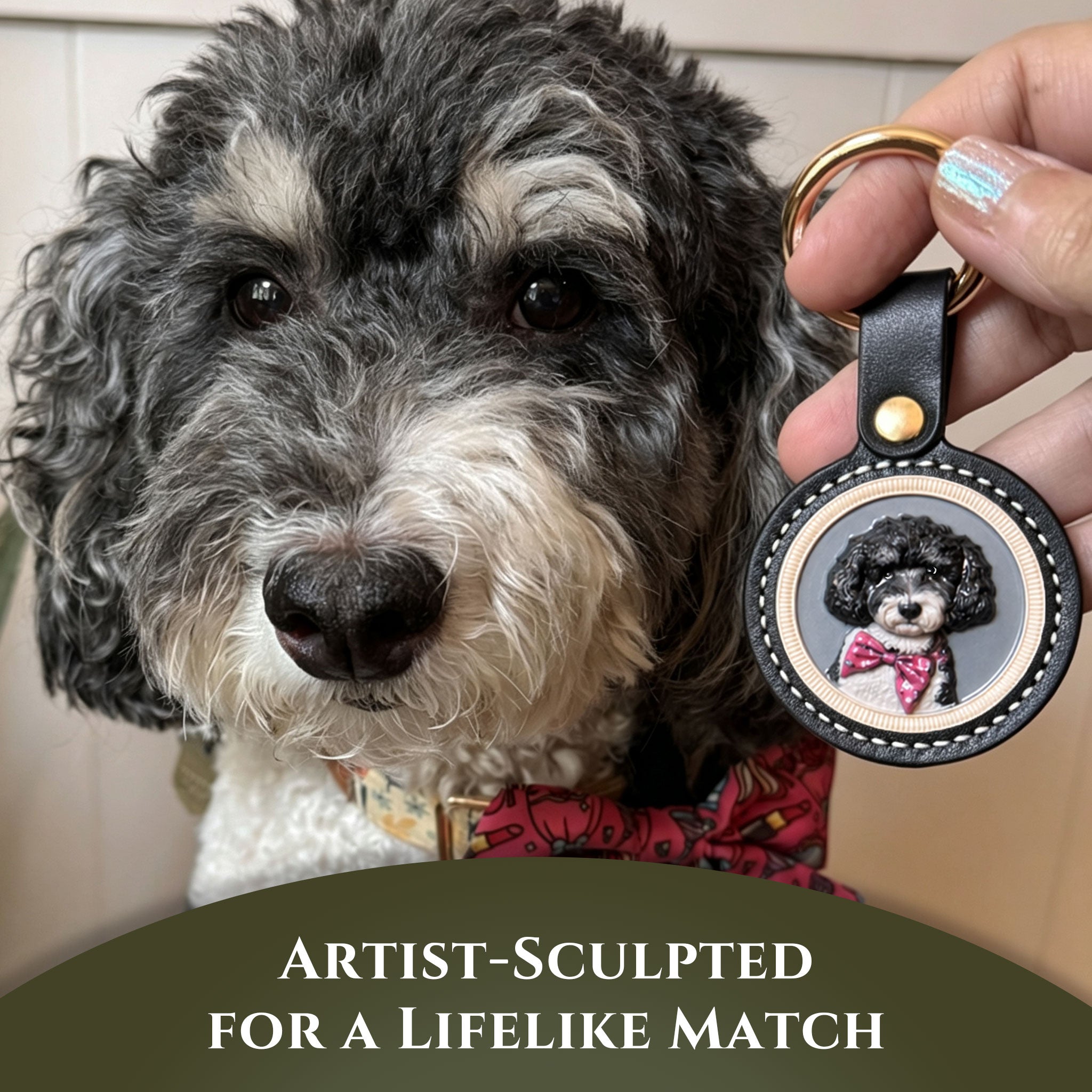 Pet Portrait Keychain