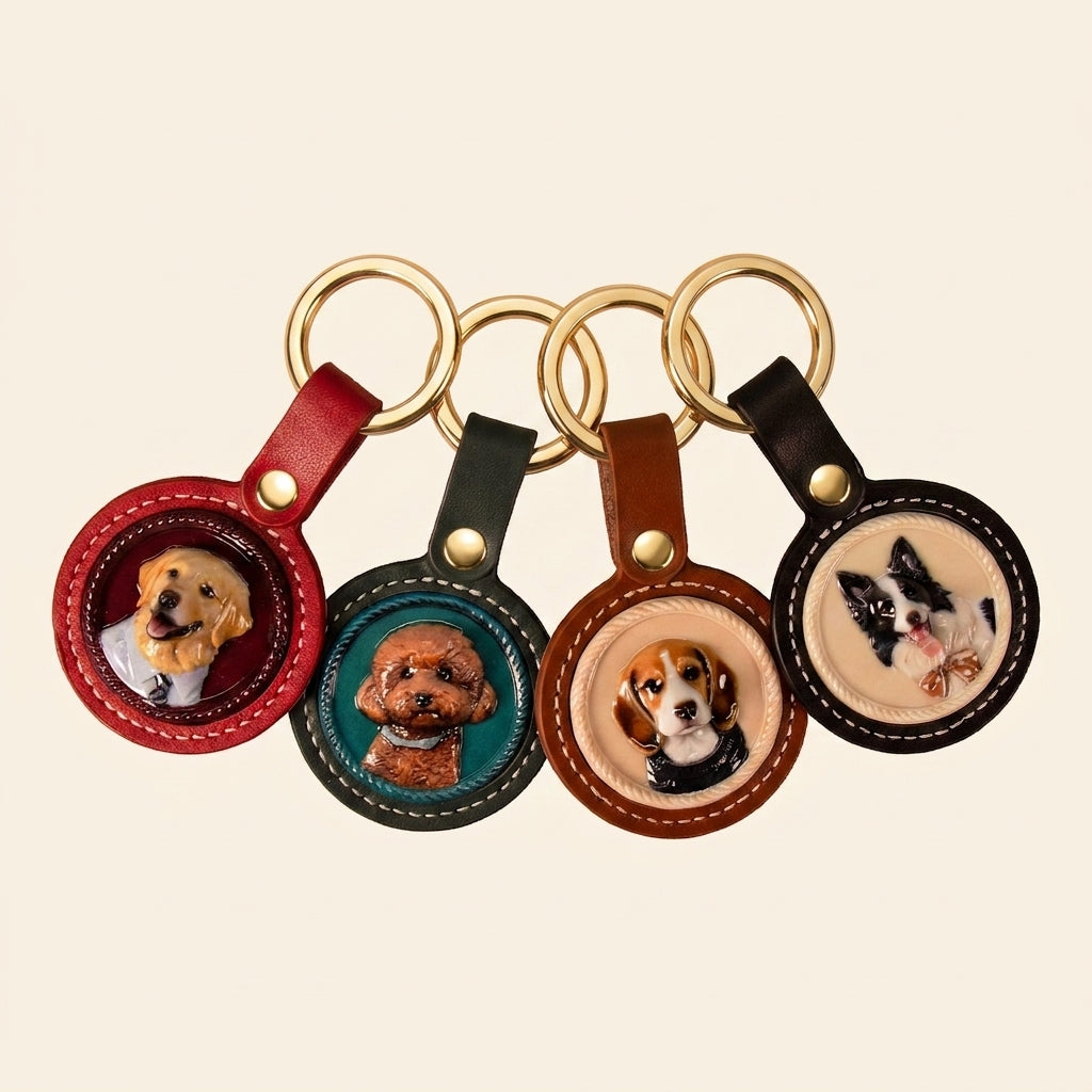 Pet Portrait Keychain